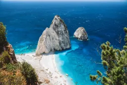 Aerial view of Zakynthos Island.
